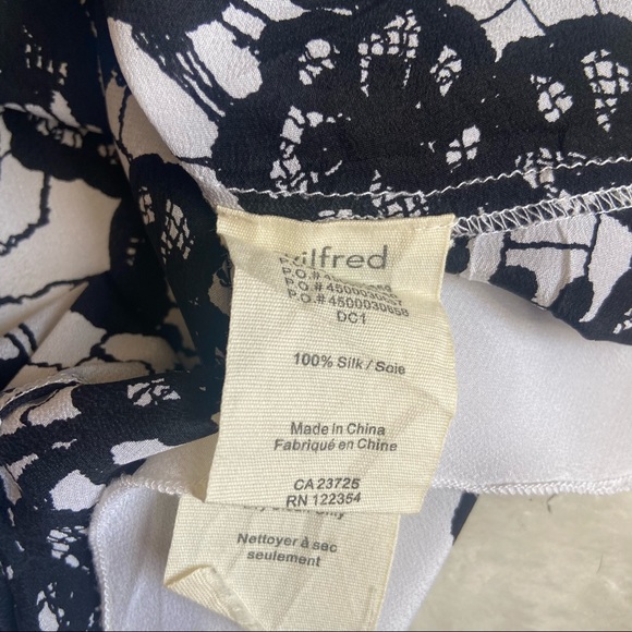 Aritzia Under/Wilfred black white silk camisole XS - Picture 6 of 7